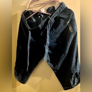 Lane Bryant pedal cropped denim pants 22W